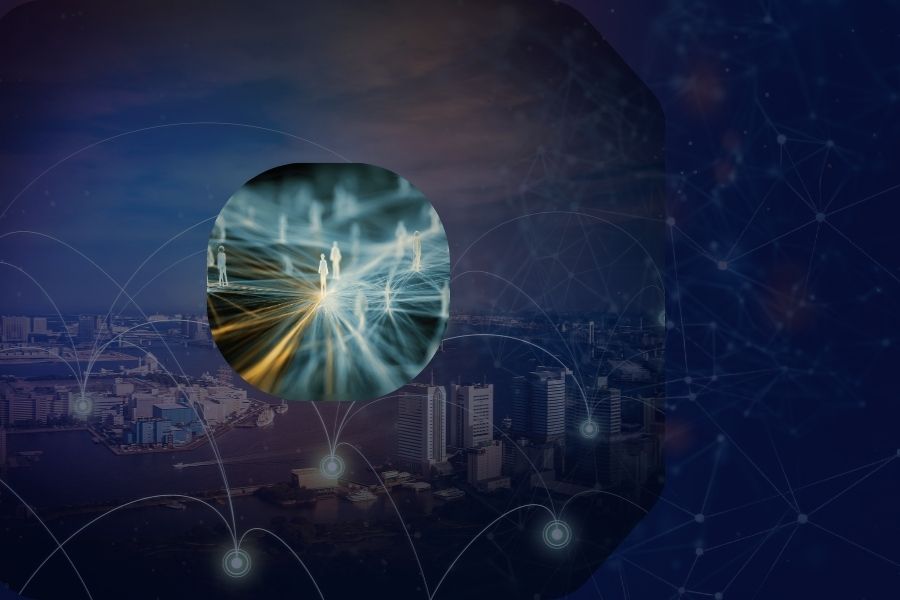 Vorschaubild Blogbeitrag Wissenshappen Prof. Dr. Lars Wischhof mit Illustration zu verteilten und vernetzten Systemen