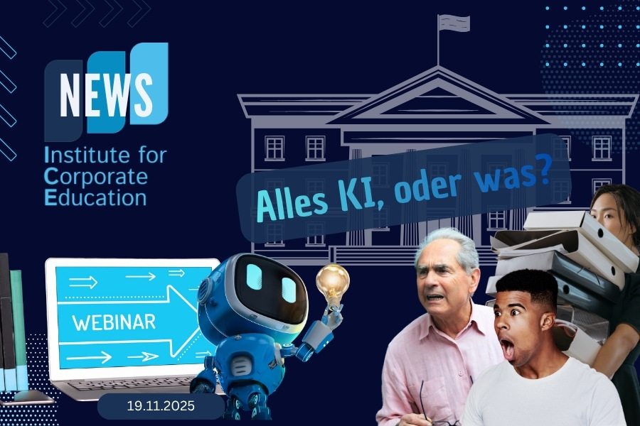 Vorschaubild für News aus dem ICE Institute anlässlich unseres Webinars zu KI Praxisbeispielen aus dem kommunalen Alltag am 19.11.2025